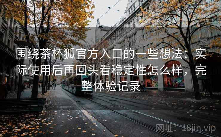 围绕茶杯狐官方入口的一些想法：实际使用后再回头看稳定性怎么样，完整体验记录